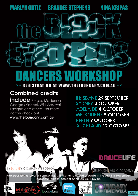 THE BLACK EYED PEAS INTERNATIONAL DANCE WORKSHOPS