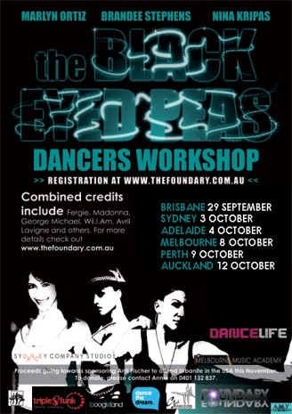 THE BLACK EYED PEAS INTERNATIONAL DANCE WORKSHOPS