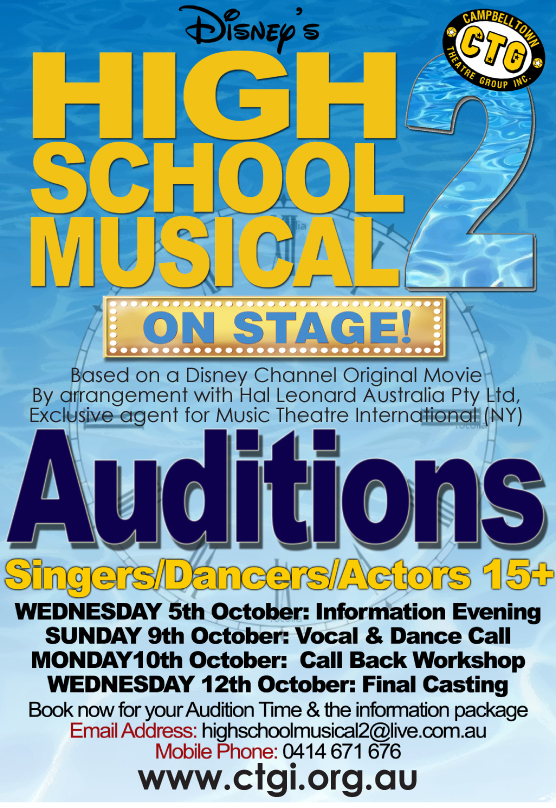 HSM 2 Audition Poster
