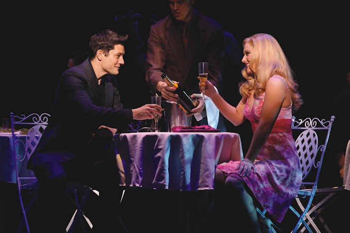 Rob Mills as Warner and Lucy Durack as Elle in LEGALLY BLONDE