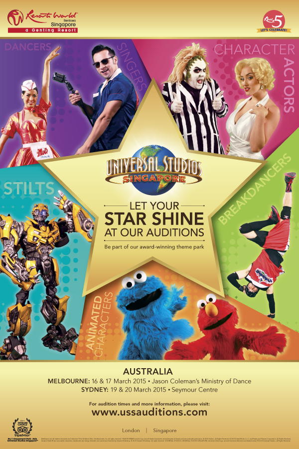 UNIVERSAL STUDIOS SINGAPORE AUDITIONS! Dance Life