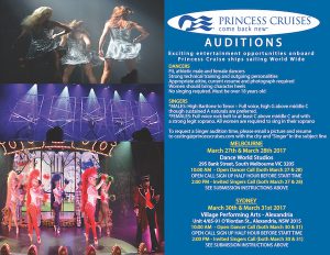 princess cruise line auditions