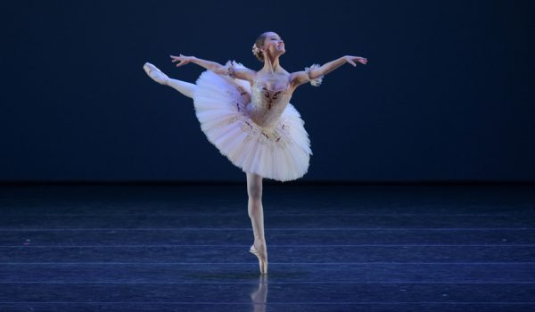 Grace Carroll performing 'Paquita' variation. Image VAM Productions courtesy YAGP.